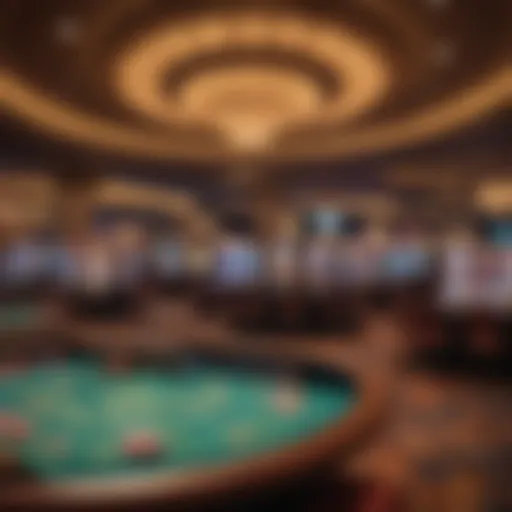 A panoramic view of an open casino in Iowa.