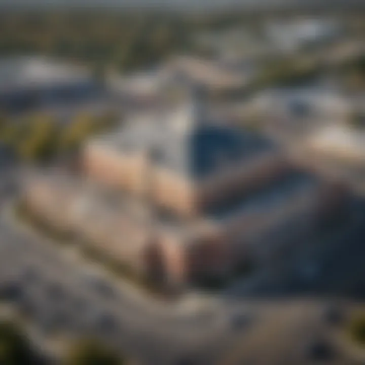 Aerial view of Penn National Grantville showcasing its vibrant casino environment