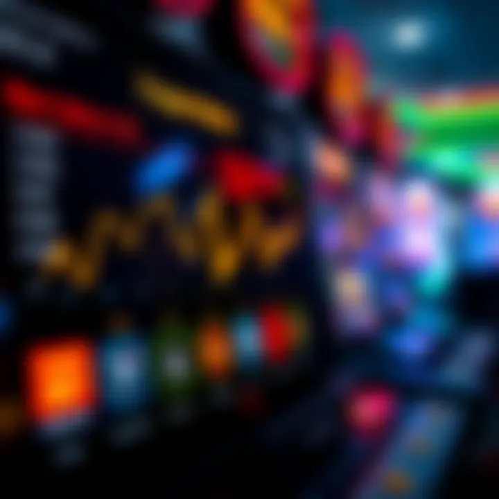 Engagement Metrics of Lottery Applications Engagement metrics displayed on lottery app dashboard