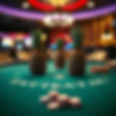 Engaging Pineapple Poker table setup