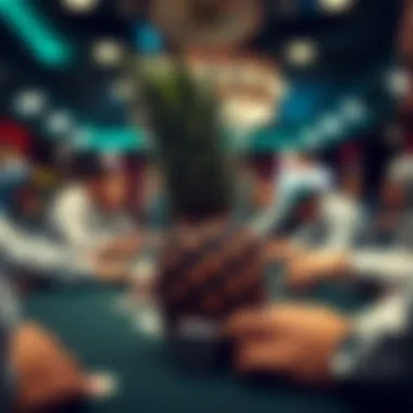 Online Pineapple Poker tournament action