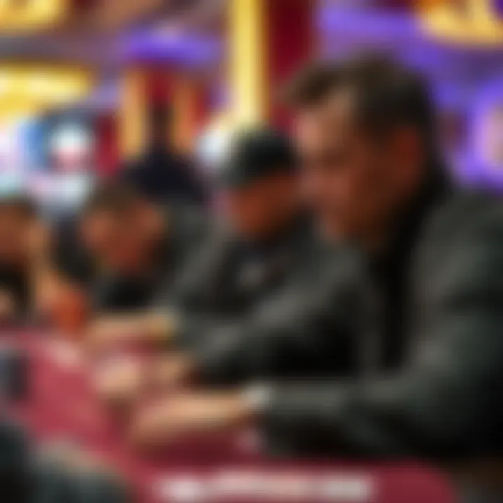 Player Strategizing at the Table Close-up of a player strategizing during a tournament