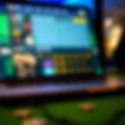 A laptop displaying a top betting site interface