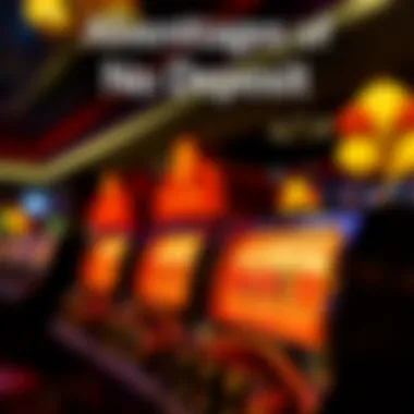Advantages of No Deposit Slots Engaging infographic about no deposit slot advantages