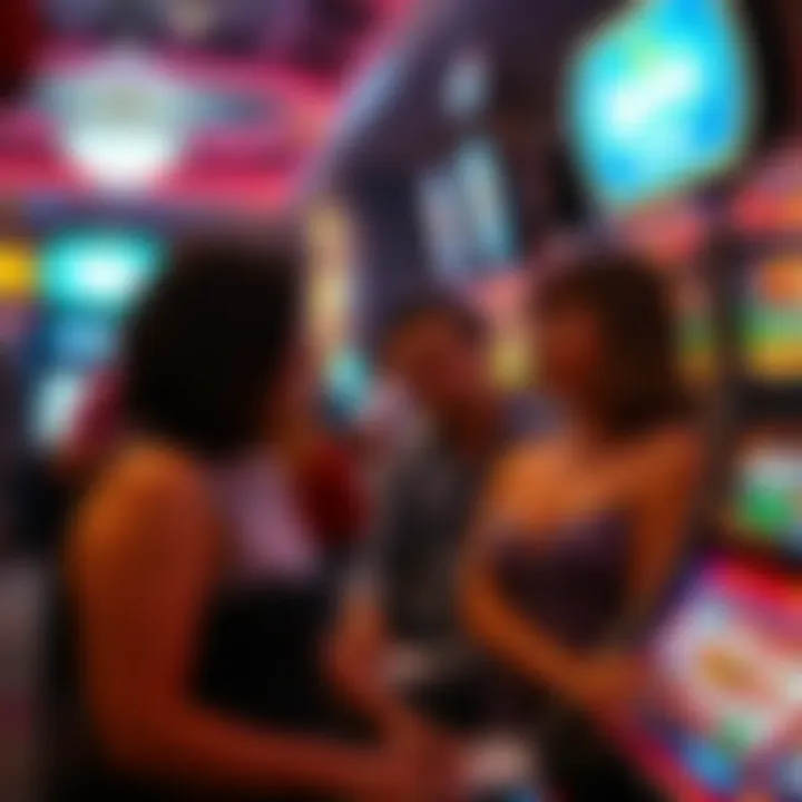 Social Engagement in Slotomania Players engaging in social interaction within Slotomania