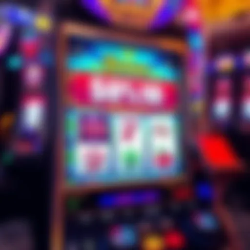 Vibrant online slot machine interface showcasing a no deposit bonus offer