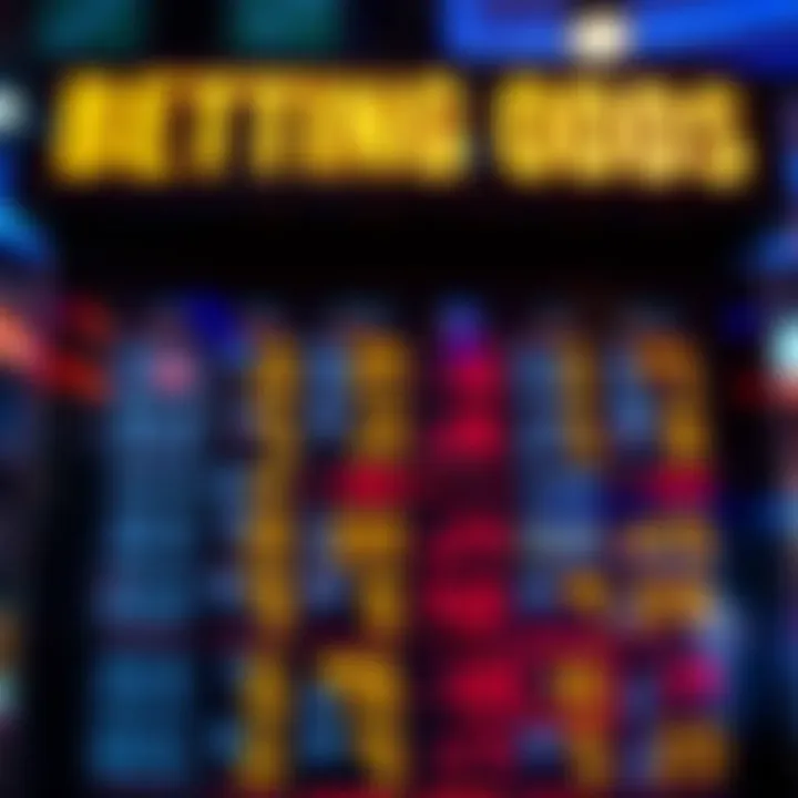 Digital Betting Odds Display Close-up of betting odds displayed on a digital screen