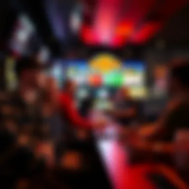 Friends Engaged in Sports Betting Group of friends enjoying a game while placing bets