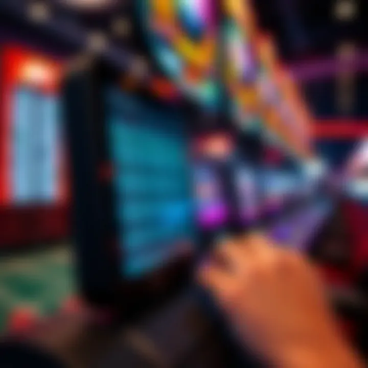 Digital Sports Betting Interface Interactive sports betting platform interface on a digital device