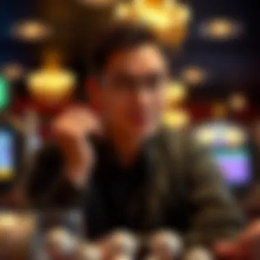 A thoughtful individual contemplating their strategy for participating in the lottery
