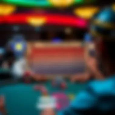 Strategizing with a Blackjack Strategy Chart A player strategizing with a blackjack strategy chart