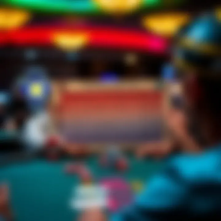 Strategizing with a Blackjack Strategy Chart A player strategizing with a blackjack strategy chart