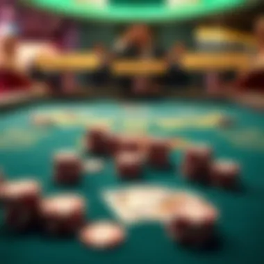 Classic Blackjack Table Setup A classic blackjack table setup showcasing cards and chips