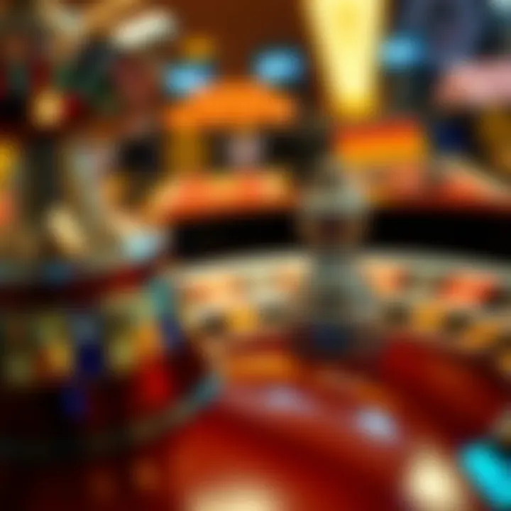 Anticipation at the Roulette Wheel A close-up of roulette wheel spinning with anticipation