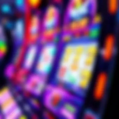 Vibrant Slot Machine Interface Colorful slot machine interface with vibrant symbols