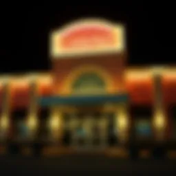 Exterior view of the Monticello Casino showcasing its architecture