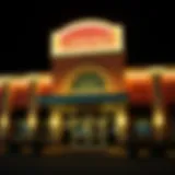 Monticello Casino Exterior Exterior view of the Monticello Casino showcasing its architecture