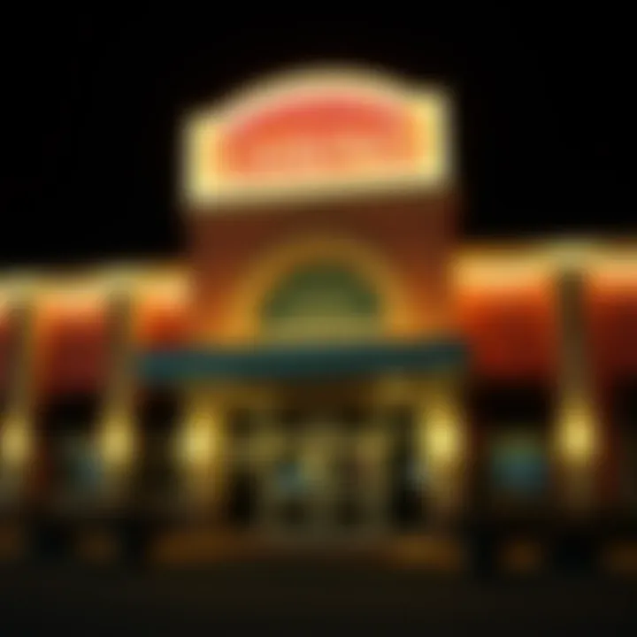 Monticello Casino Exterior Exterior view of the Monticello Casino showcasing its architecture