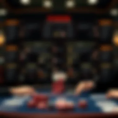 An intricate chart showcasing advanced poker strategies used by professionals