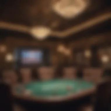 A cozy private room setting ideal for poker nights