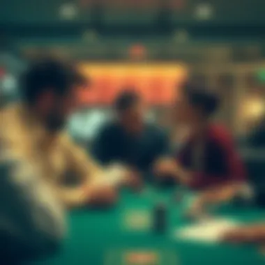 A conceptual image focusing on the psychology of players engaged in strip poker