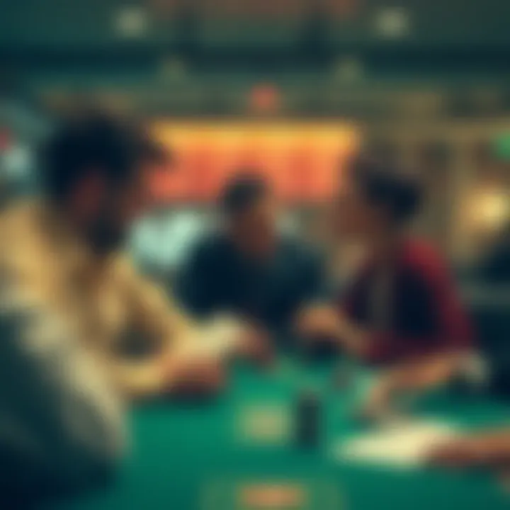 A conceptual image focusing on the psychology of players engaged in strip poker