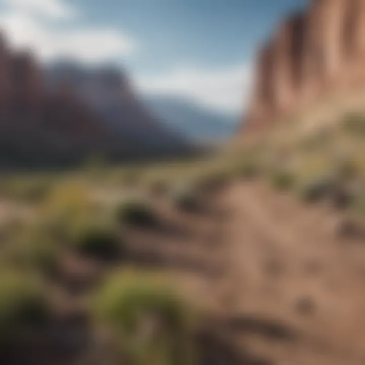 Scenic view of Utah landscape with mountains