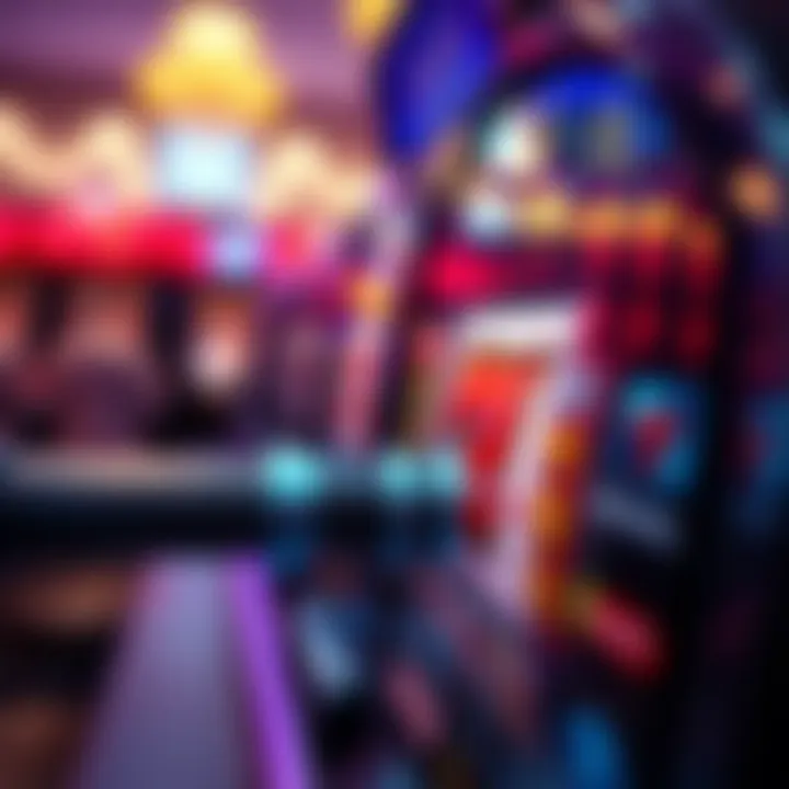 Close-up of a spinning slot reel showcasing symbols