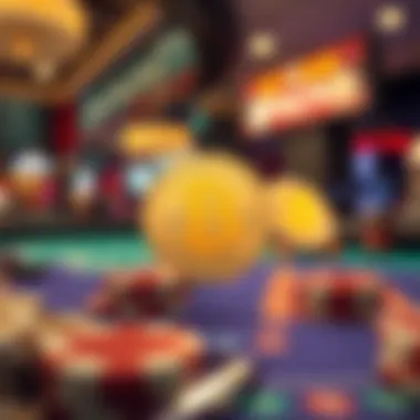 Visual representation of cryptocurrency integration in betting apps