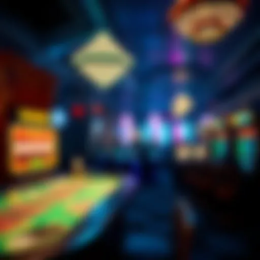 Illustration of online gambling platforms