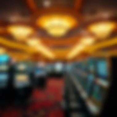 Interior gaming floor filled with slot machines and gaming tables
