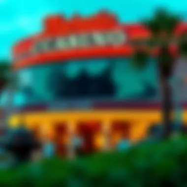 Local attractions surrounding the Majestic Casino highlighting the vibrant community