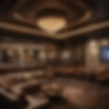 Artistic Lounge Design Intricately designed lounge interior