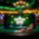 User interface of Pineapple Poker app showcasing the gameplay