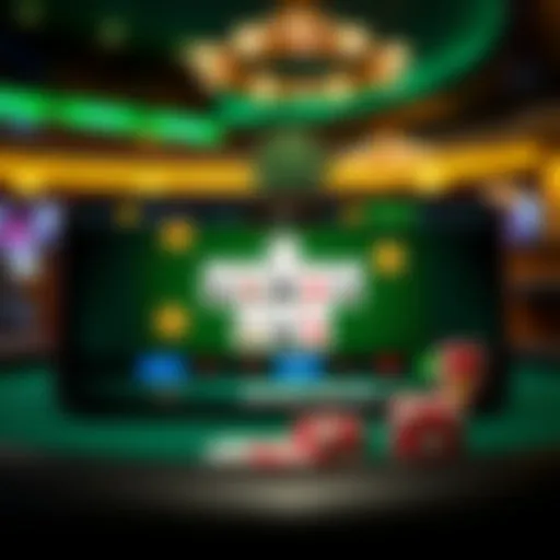 User interface of Pineapple Poker app showcasing the gameplay