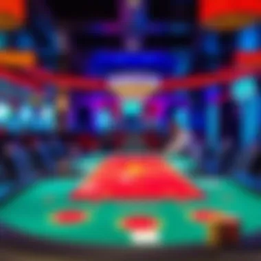 Vibrant Poker Table at Rivers Casino Exciting poker table setup at Rivers Casino