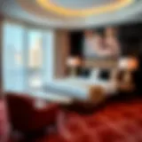 Luxurious suite at W Las Vegas showcasing opulence and comfort