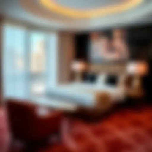 Luxurious suite at W Las Vegas showcasing opulence and comfort