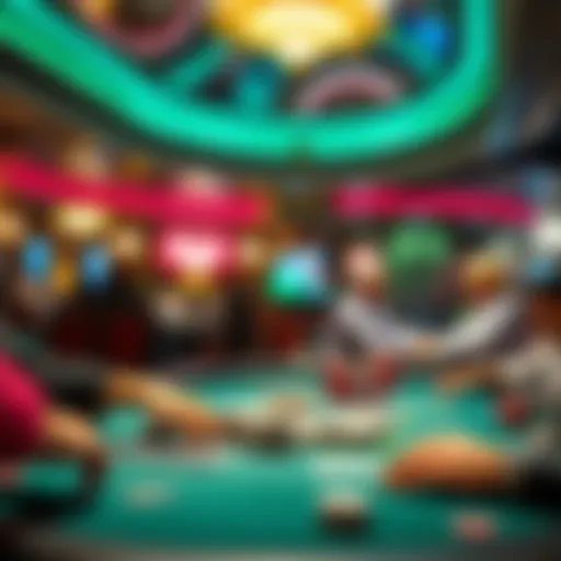 Iconic representation of the World Series of Poker tournament