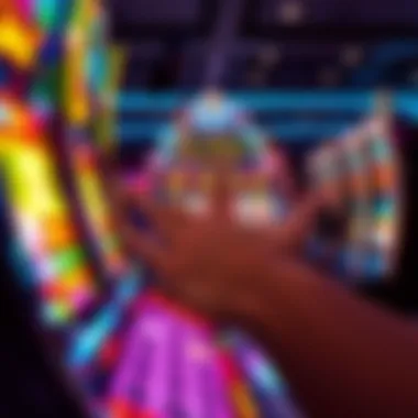 Slot Machine Win Celebration Exciting slot machine win celebration