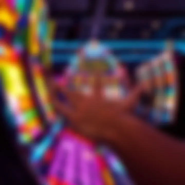 Slot Machine Win Celebration Exciting slot machine win celebration