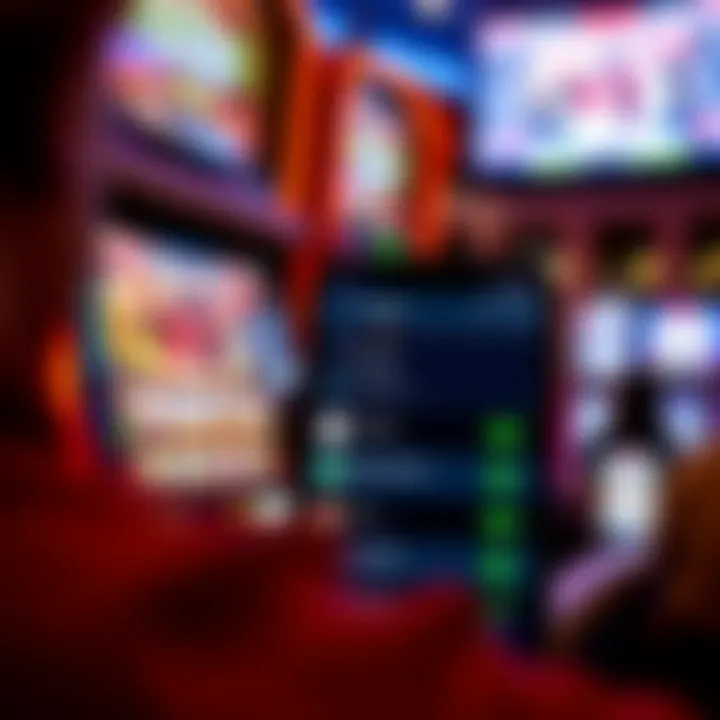 Live Betting Interface on FanDuel App User interface of the FanDuel Sportsbook Indiana app showcasing live betting options