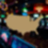 Regulatory map illustrating state-by-state sports betting laws