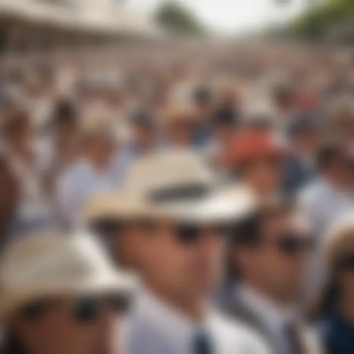 Race day crowd at Gulfstream Park