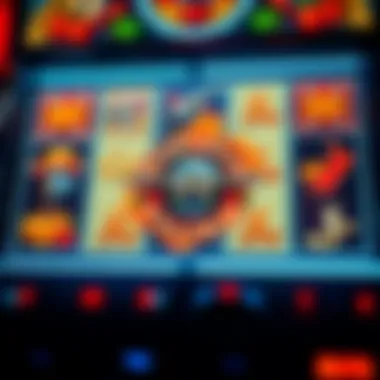 Close-up of unique slot features and symbols