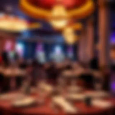 Gourmet Dining at Hard Rock Casino Elegant dining setting at a restaurant in the casino