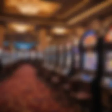 Exciting Gaming Options at Harrah's Vibrant gaming floor filled with slot machines and table games