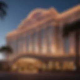 Exterior view of Harrah's Resort and Casino showcasing its architectural beauty