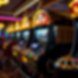 Classic slot machine with vibrant reels and symbols