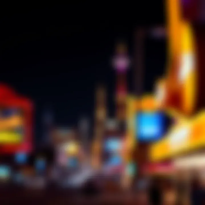 Evolution of the Strip A historical depiction of the Las Vegas Strip, reflecting its evolution over the decades.